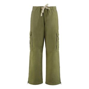 PALM ANGELS Cargo Pants with Drawstring Waist Men GREEN